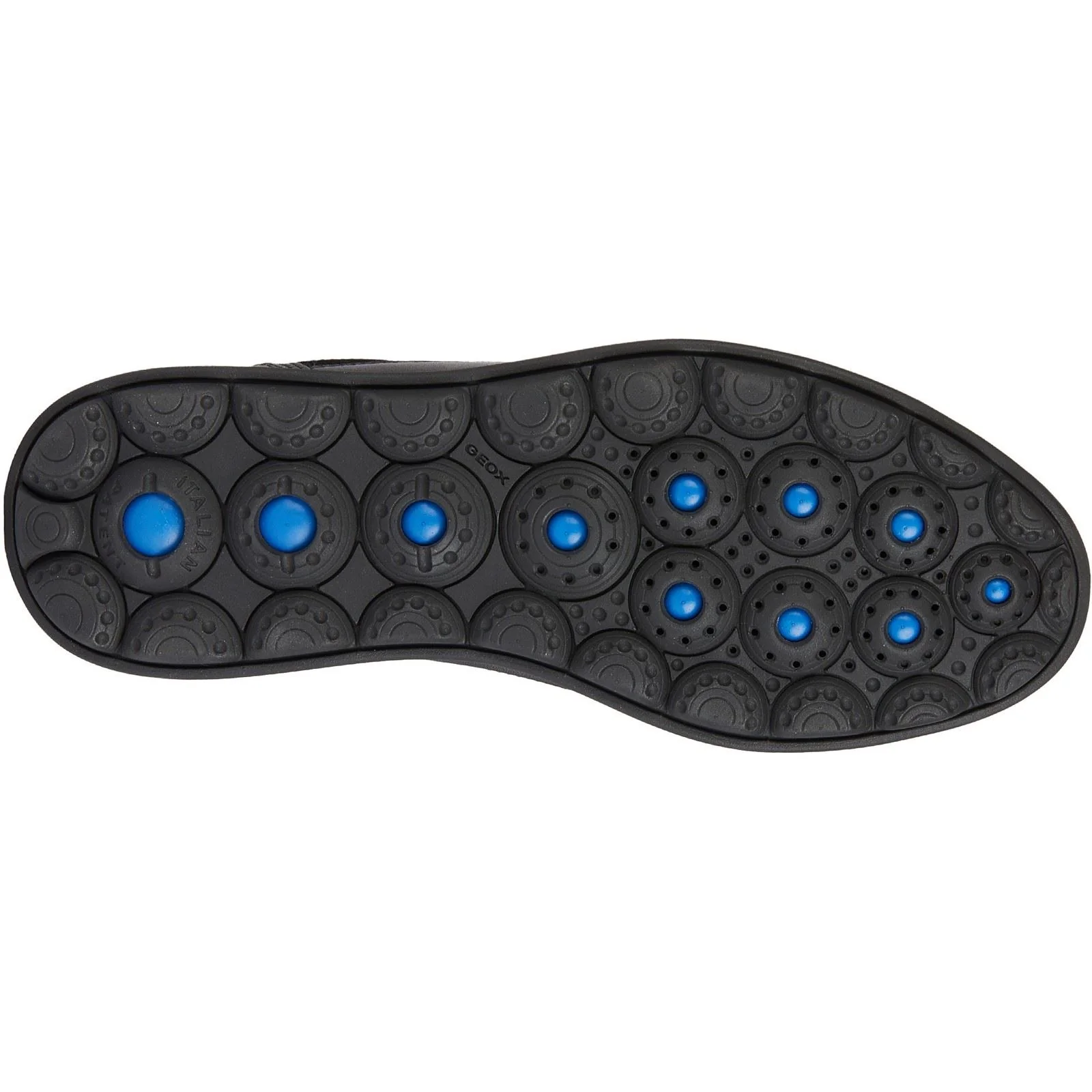 Geox U SPHERICA EC12 Leather Bovine Full Grain Men's Black Trainers - Image 3