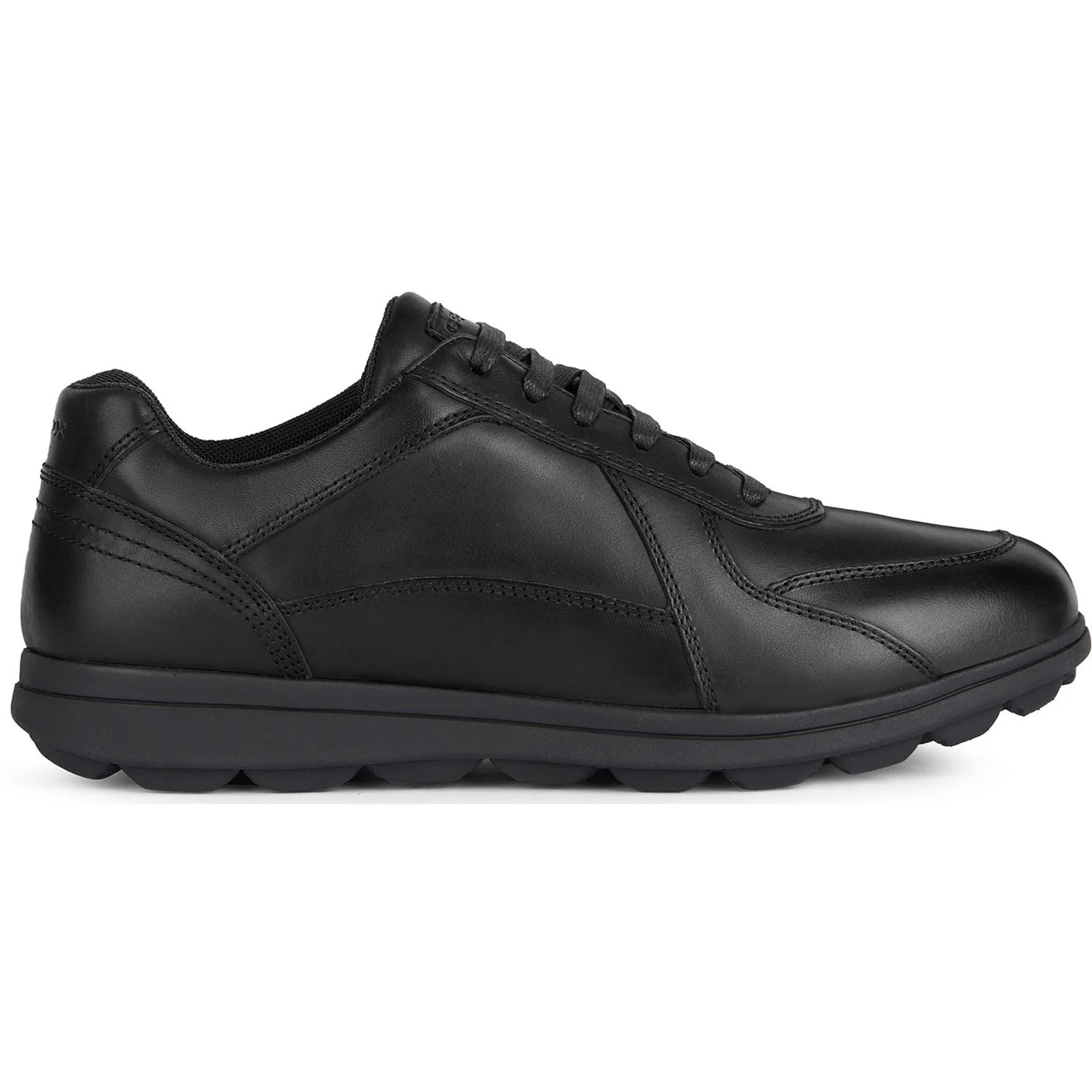 Geox U SPHERICA EC12 Leather Bovine Full Grain Men's Black Trainers - Image 5