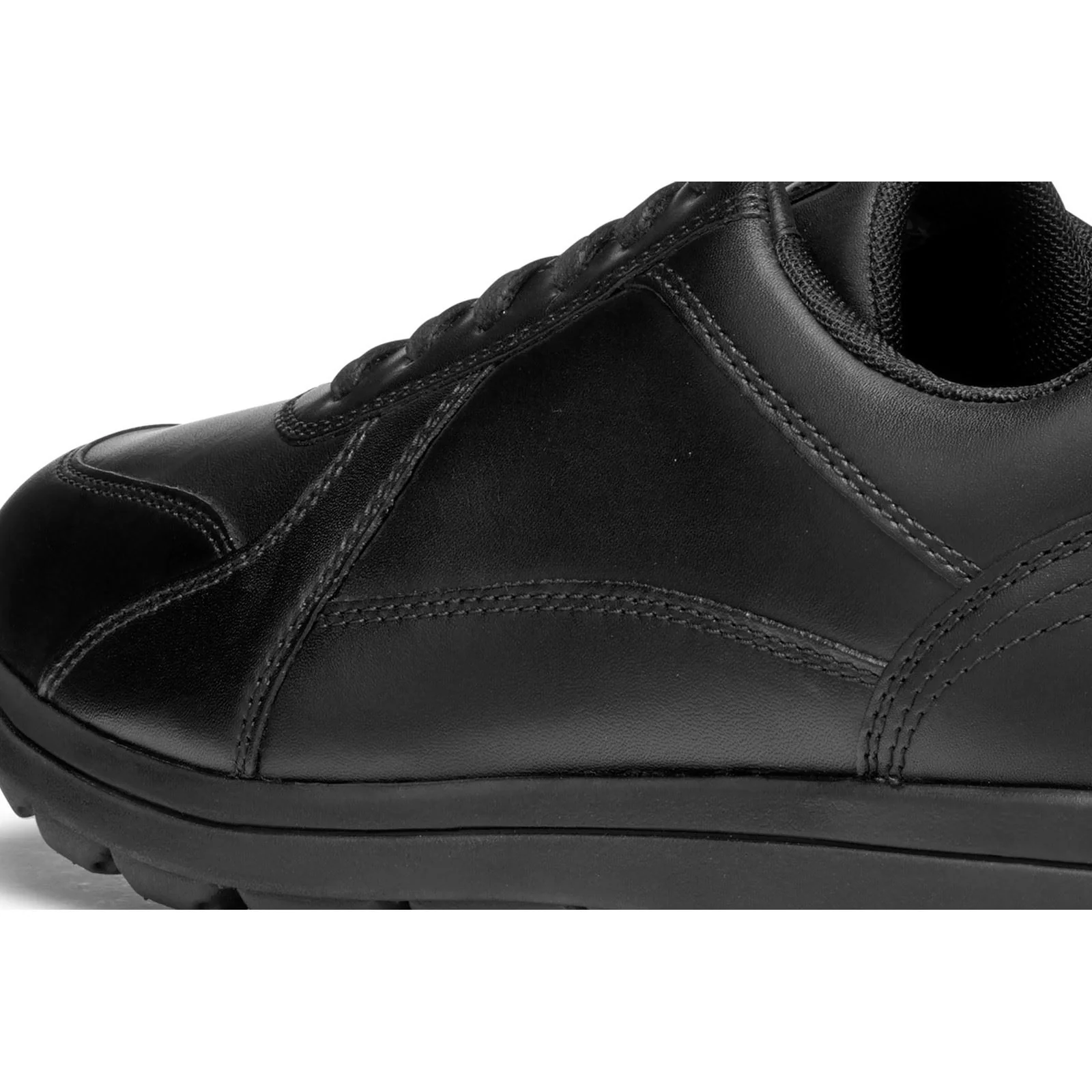 Geox U SPHERICA EC12 Leather Bovine Full Grain Men's Black Trainers - Image 6