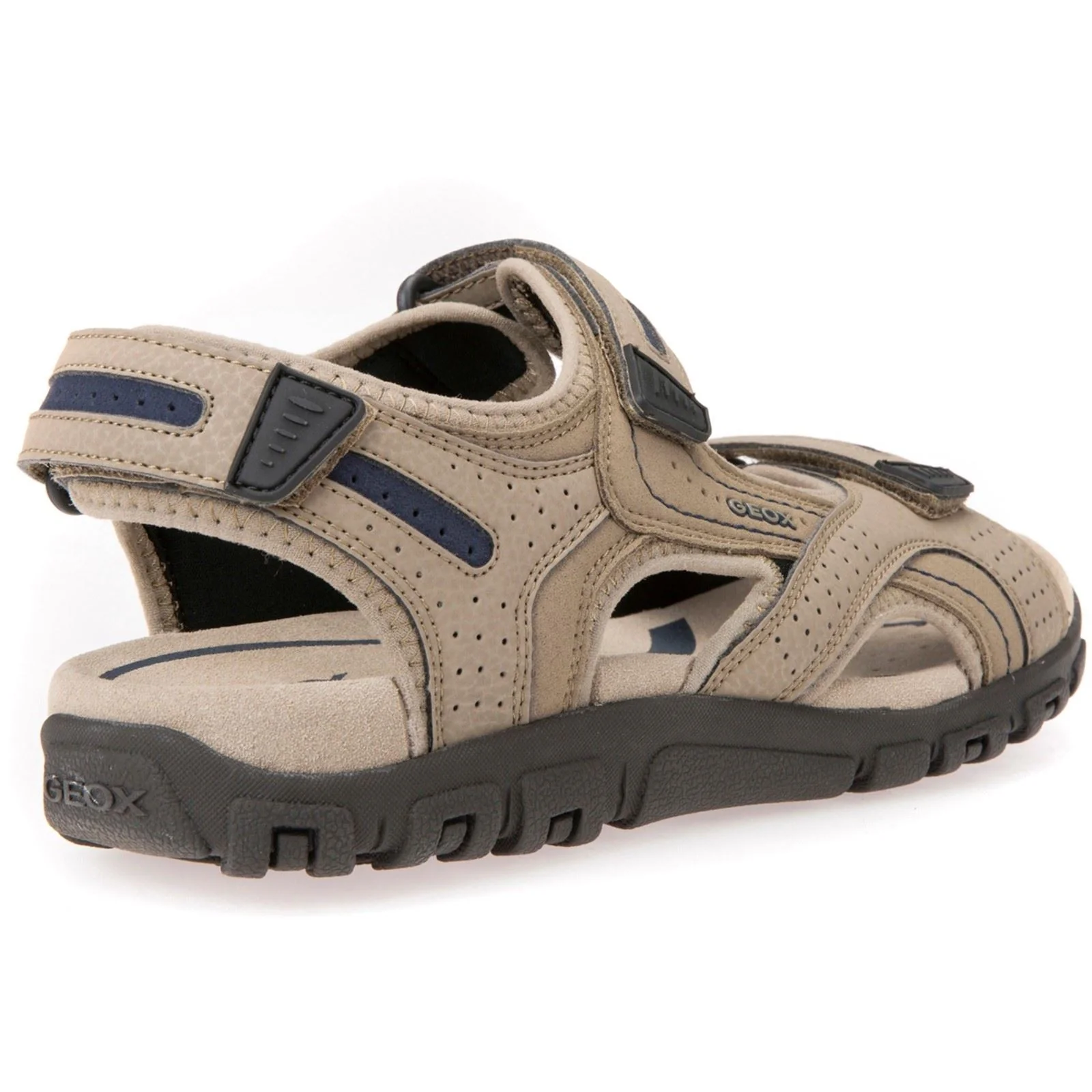 Geox UOMO SANDAL STRADA Men's Sand/Navy Flip Flops - Image 2