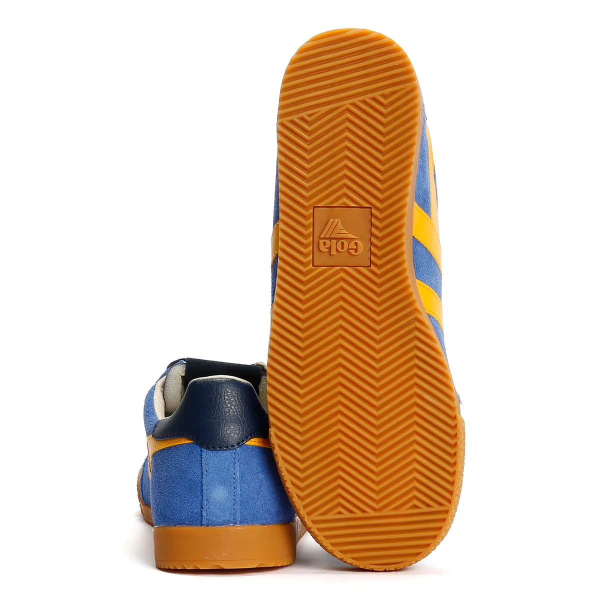 Gola Elan Suede Women's Sapphire/Sun/Navy Trainers - Image 4
