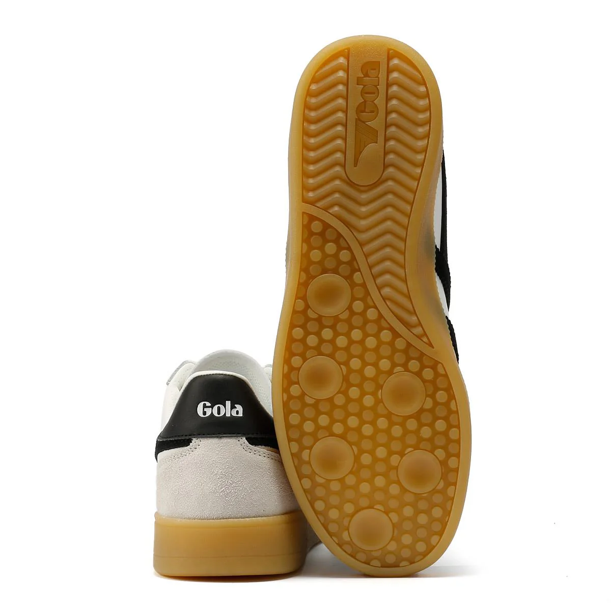 Gola - CLB744WB WOMENS VIPER LEATHER WHITE/BLACK - Image 4