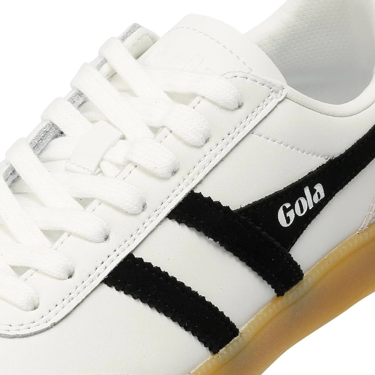Gola - CLB744WB WOMENS VIPER LEATHER WHITE/BLACK - Image 7
