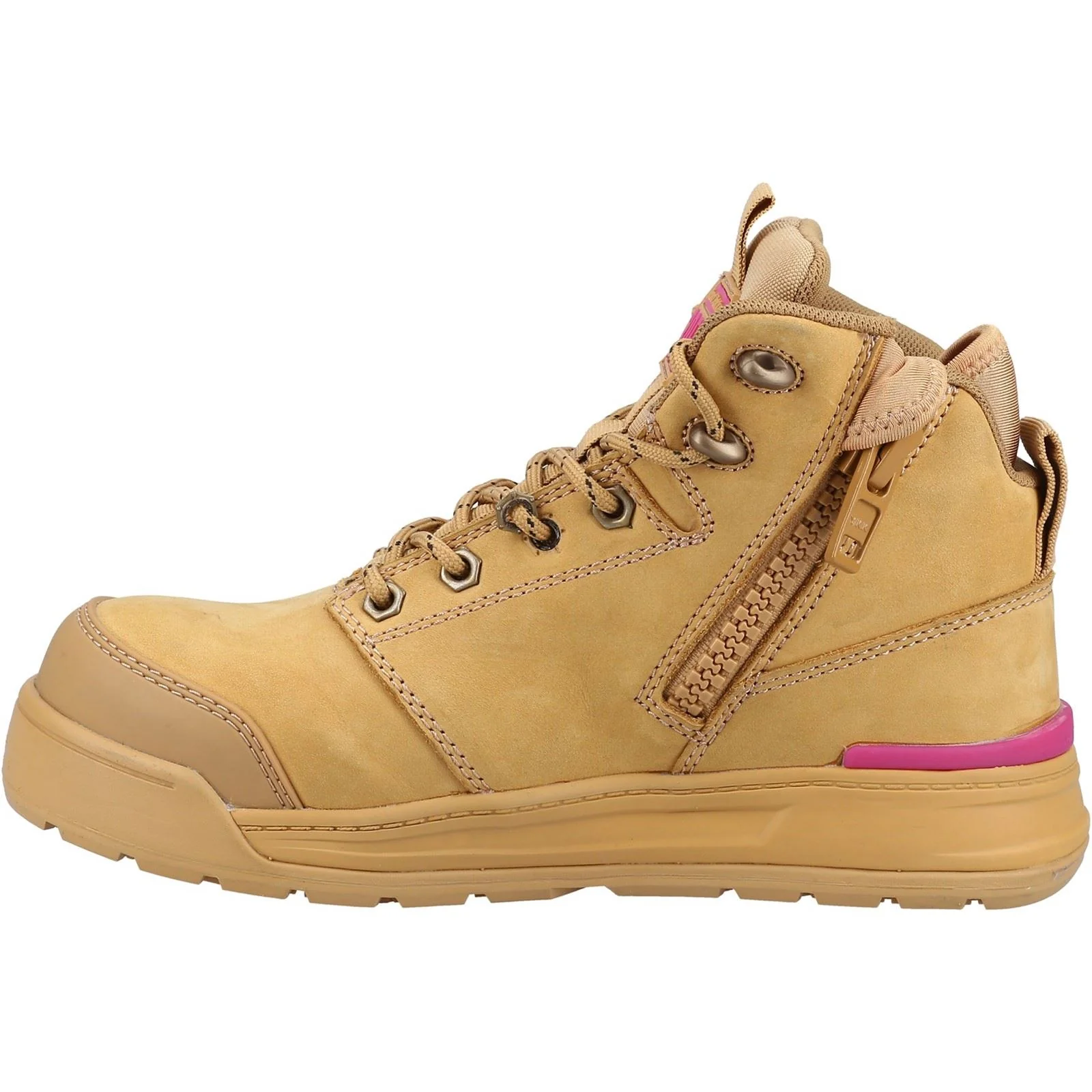 Hard Yakka Women's 3056 PR Side Zip Safety Boot in Wheat - Image 4