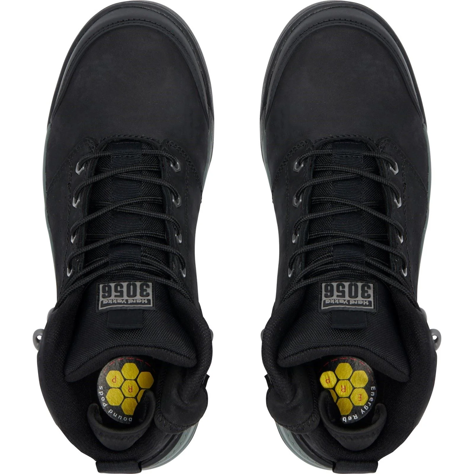 Hard Yakka Men's 3056 Lace Zip Safety Boot in Black - Image 5