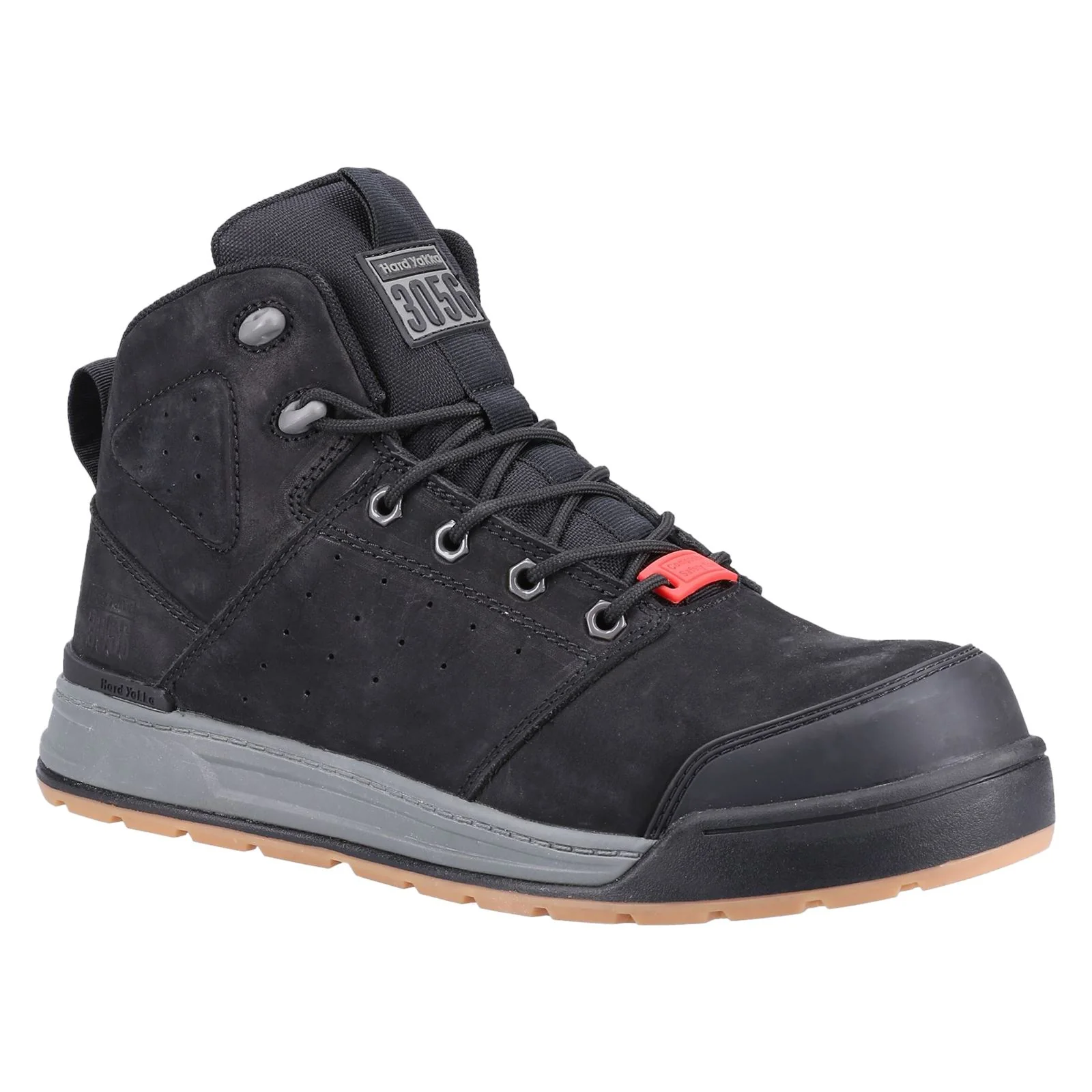 Hard Yakka Men's 3056 Lace Zip Safety Boot in Black - Image 6