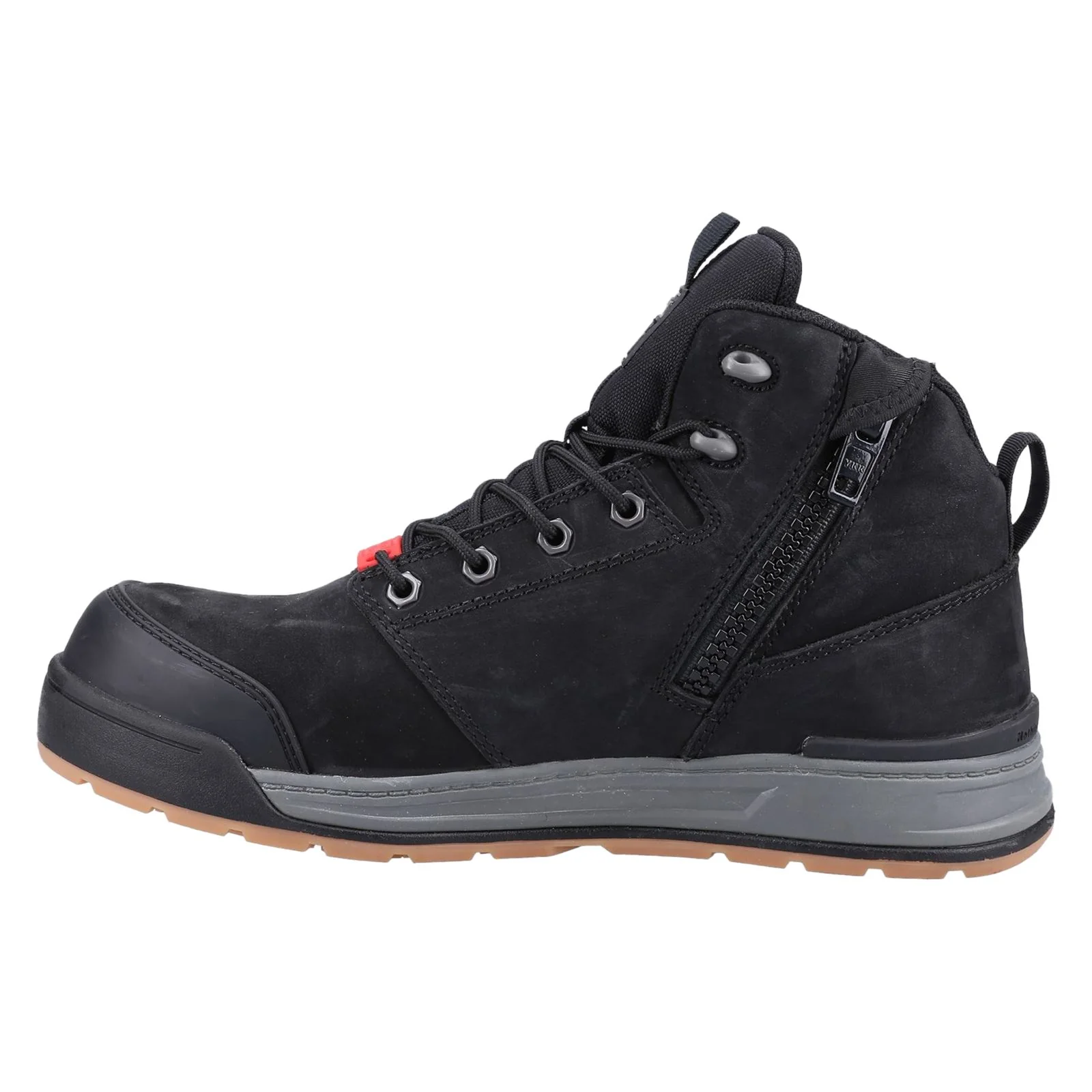 Hard Yakka Men's 3056 Lace Zip Safety Boot in Black - Image 9