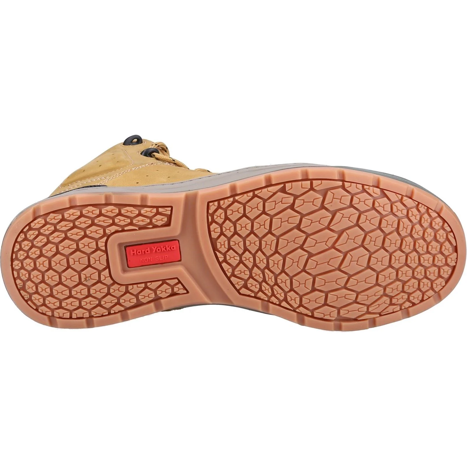 Hard Yakka Men's 3056 Lace Zip Safety Boot in Wheat - Image 3
