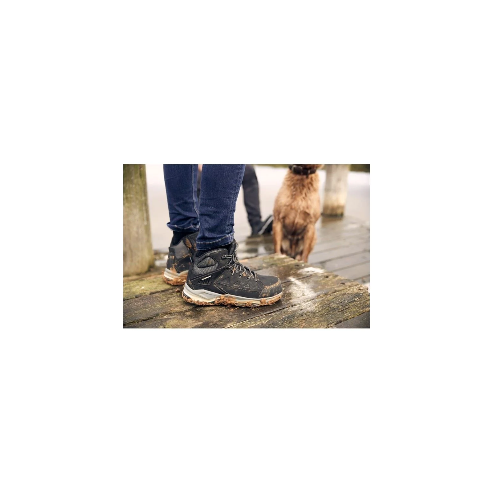 Hard Yakka Unisex Atomic PR Hybrid Side Zip Safety Boot in Black - Image 7
