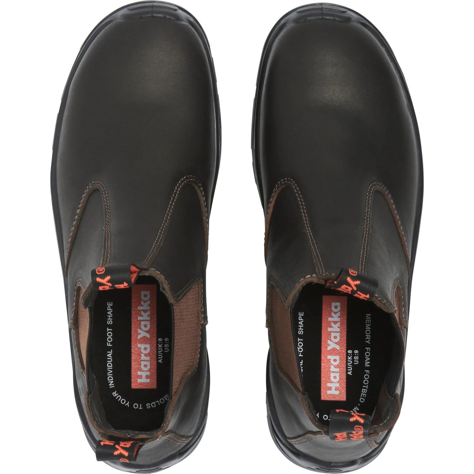 Hard Yakka Men's Banjo NS Elastic Gusset in Brown - Image 5