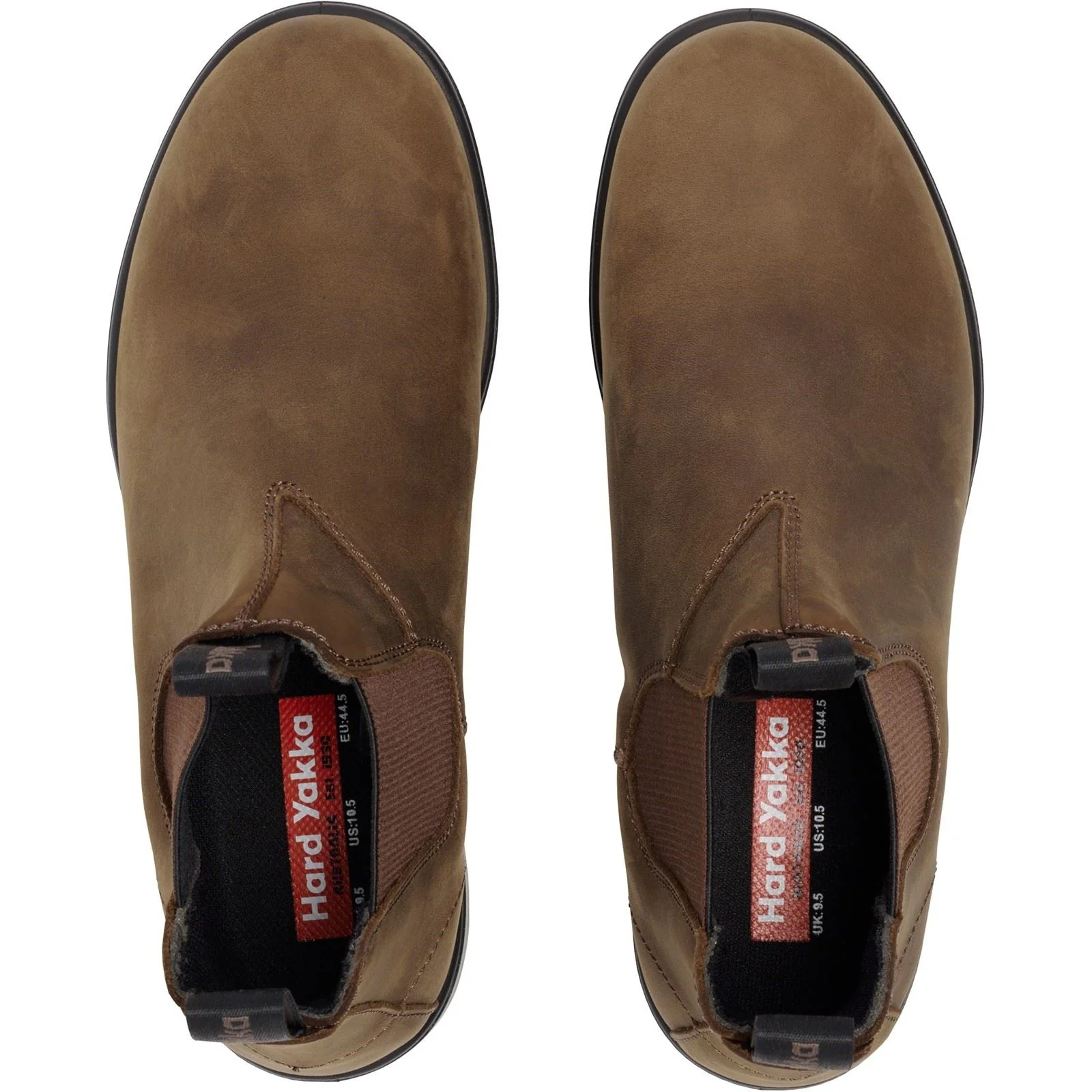 Hard Yakka Men's Brunswick Nubuck Boots in Saddle Brown Nubuck - Image 4
