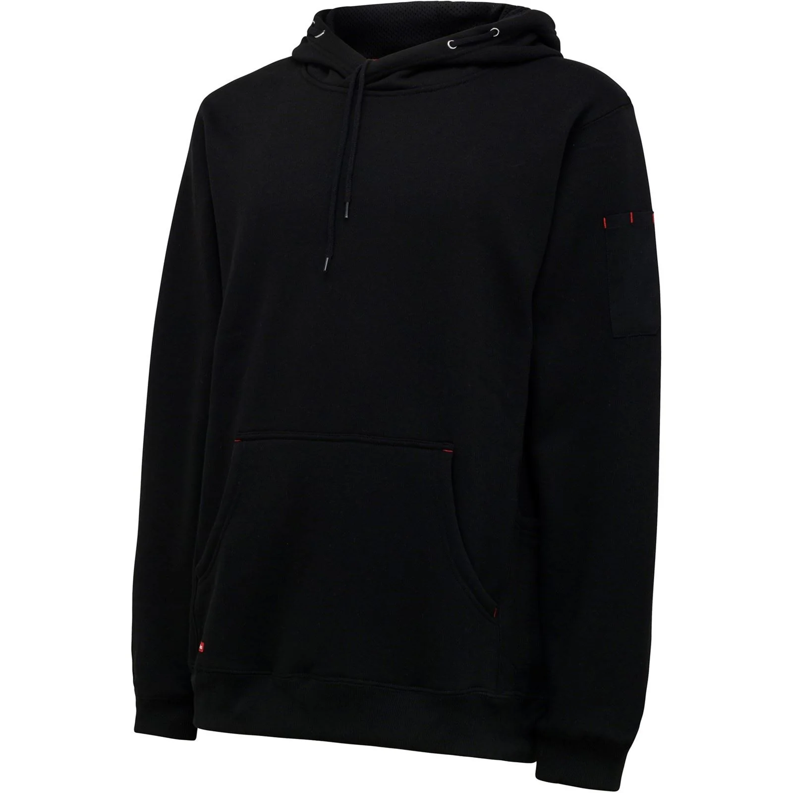 Hard Yakka Men's Brushed Fleece Hoodie in Black - Image 6