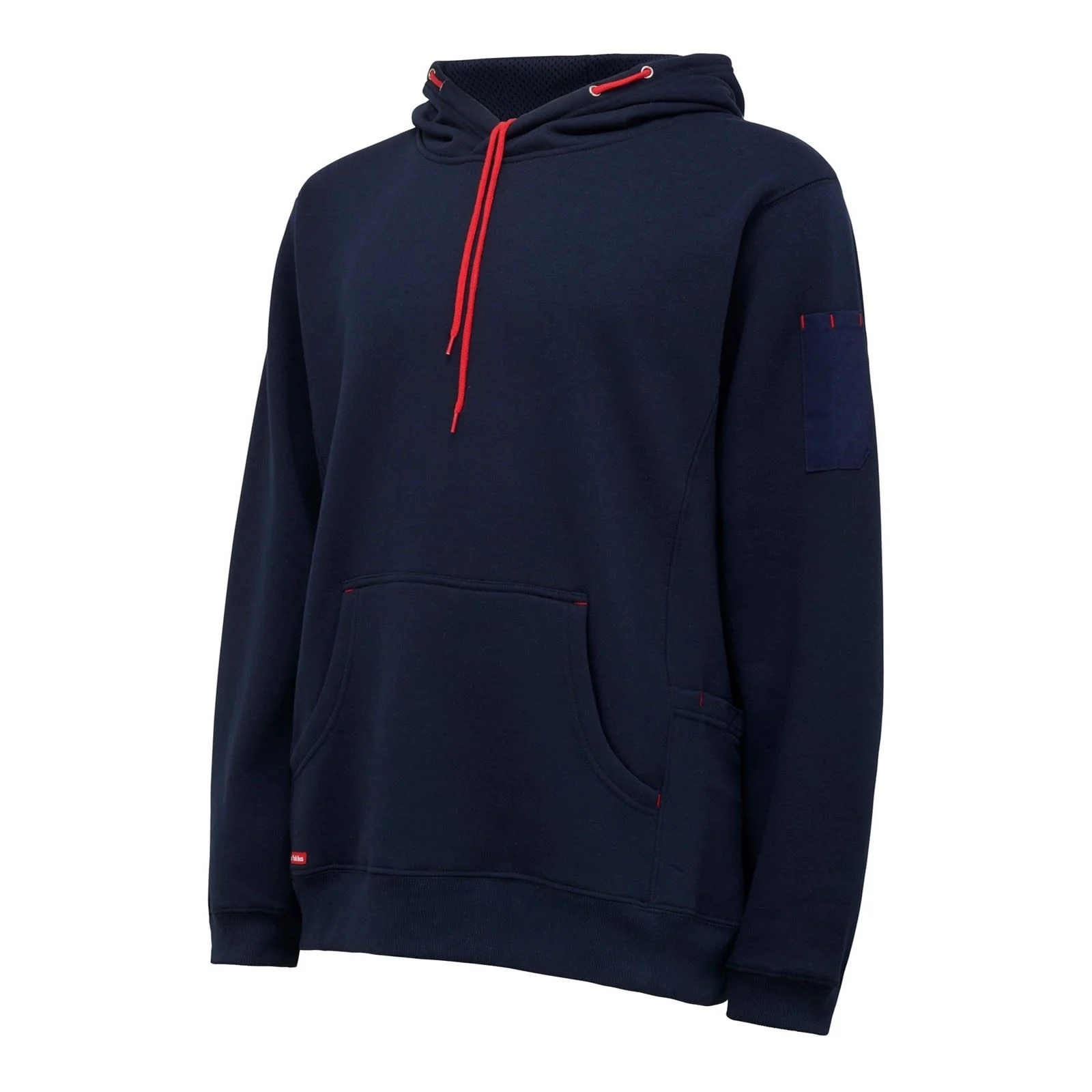 Hard Yakka Men's Brushed Fleece Hoodie in Navy - Image 2