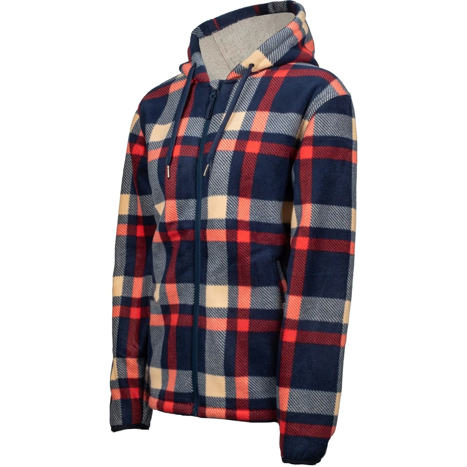 Hard Yakka Check Zoodie Polyester Women's Blue Hooded Sweatshirt - Image 3