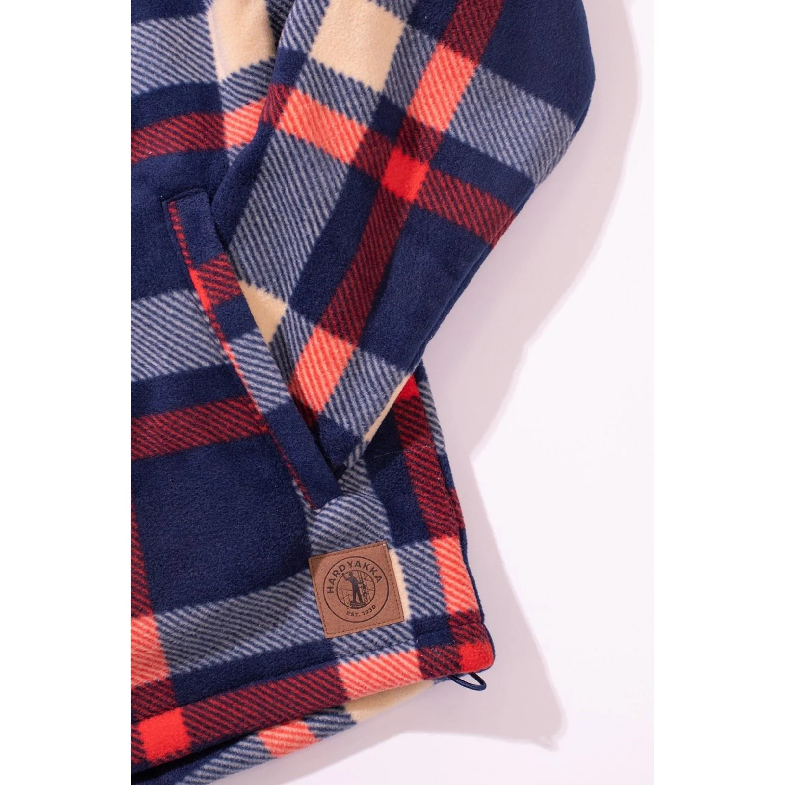 Hard Yakka Check Zoodie Polyester Women's Blue Hooded Sweatshirt - Image 4