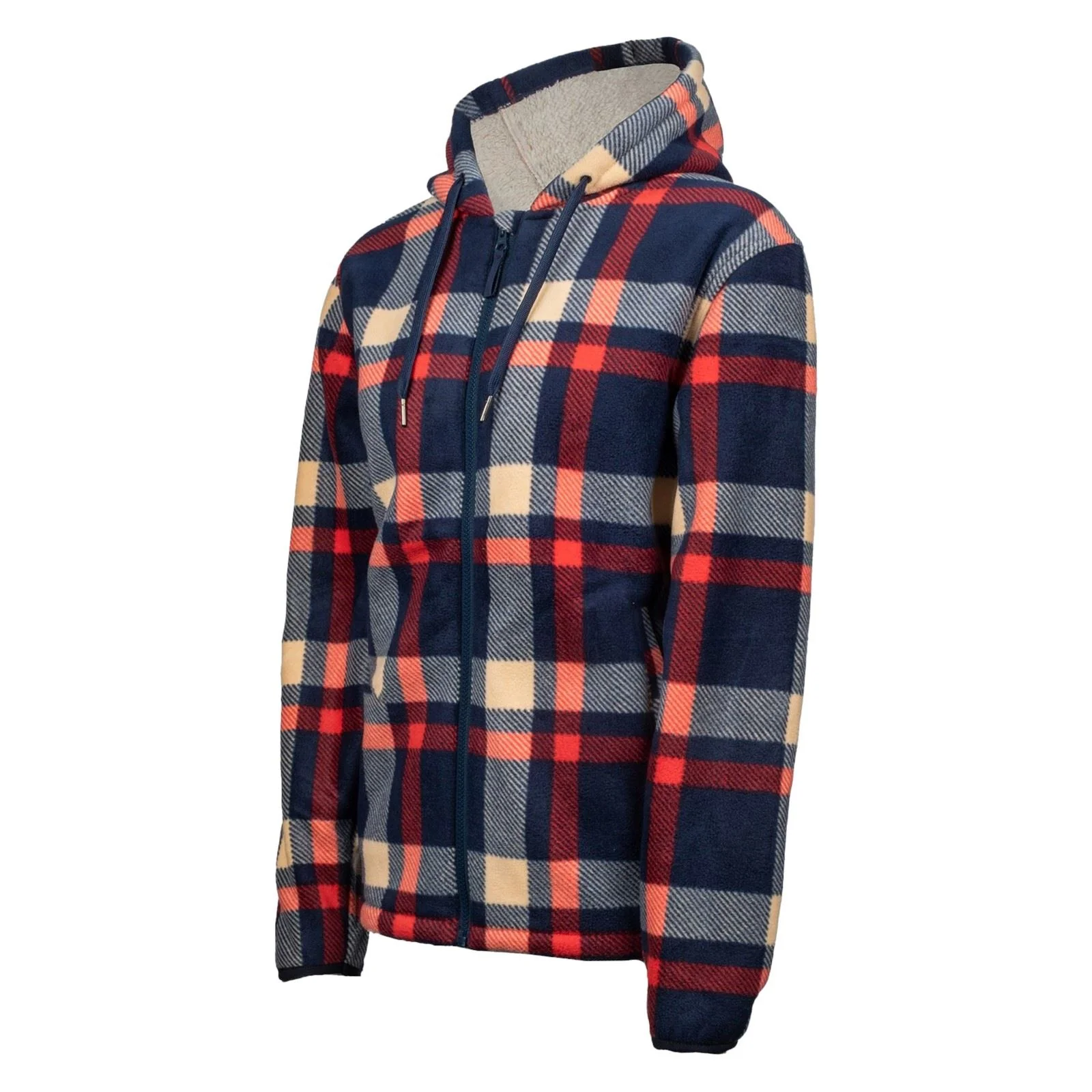 Hard Yakka Check Zoodie Polyester Women's Blue Hooded Sweatshirt - Image 7