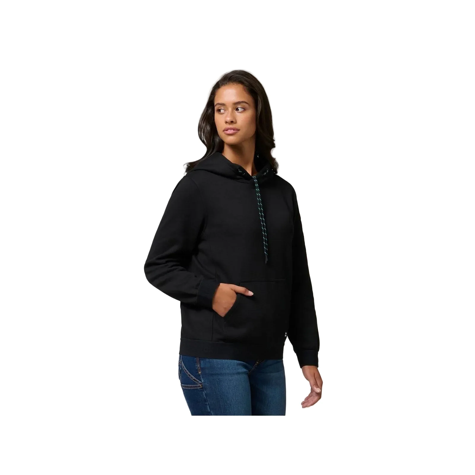 Hard Yakka Gladiator Cotton Women's Black Hooded Sweatshirt - Image 3