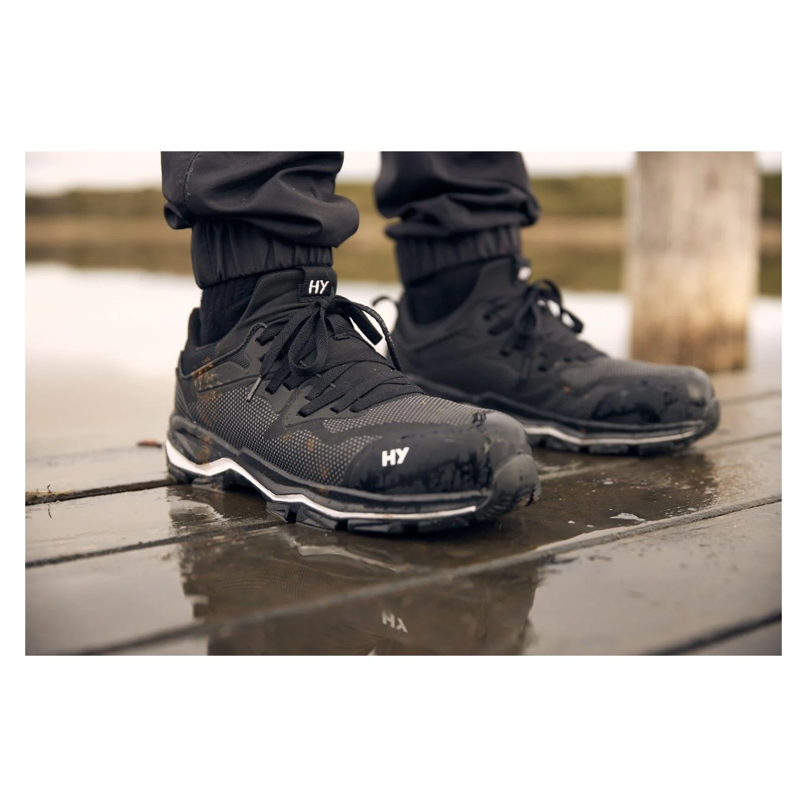 Hard Yakka Men's Icon PR Sport Safety in Black - Image 5