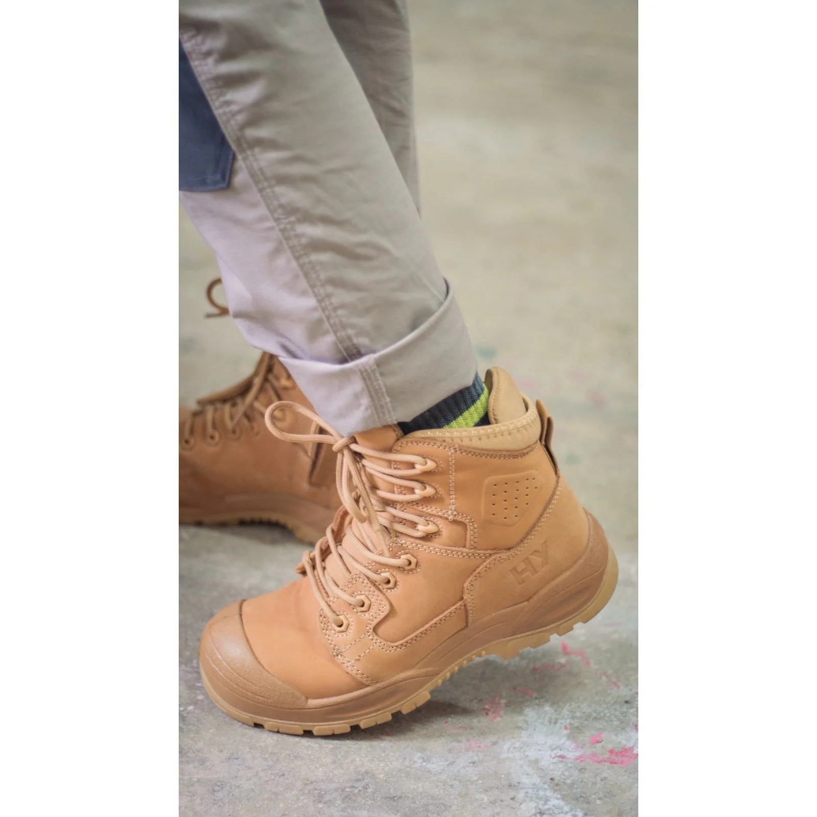 Hard Yakka Unisex Legend PR Safety Boot in Wheat - Image 7