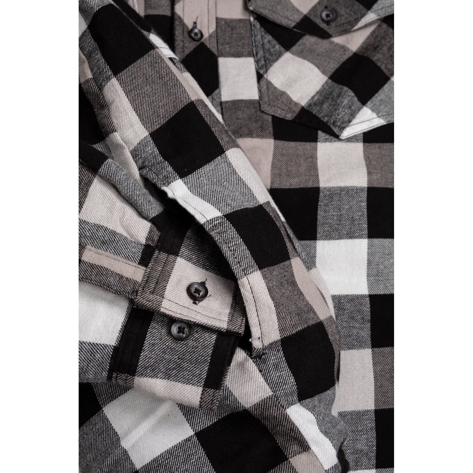 Hard Yakka Men's Quilted Flannel Shacket in Grey - Image 8