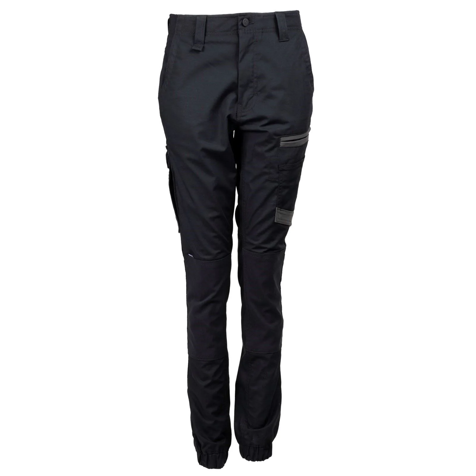 Hard Yakka Raptor Cuffed Cotton Women's Black Outdoor Trousers - Image 3