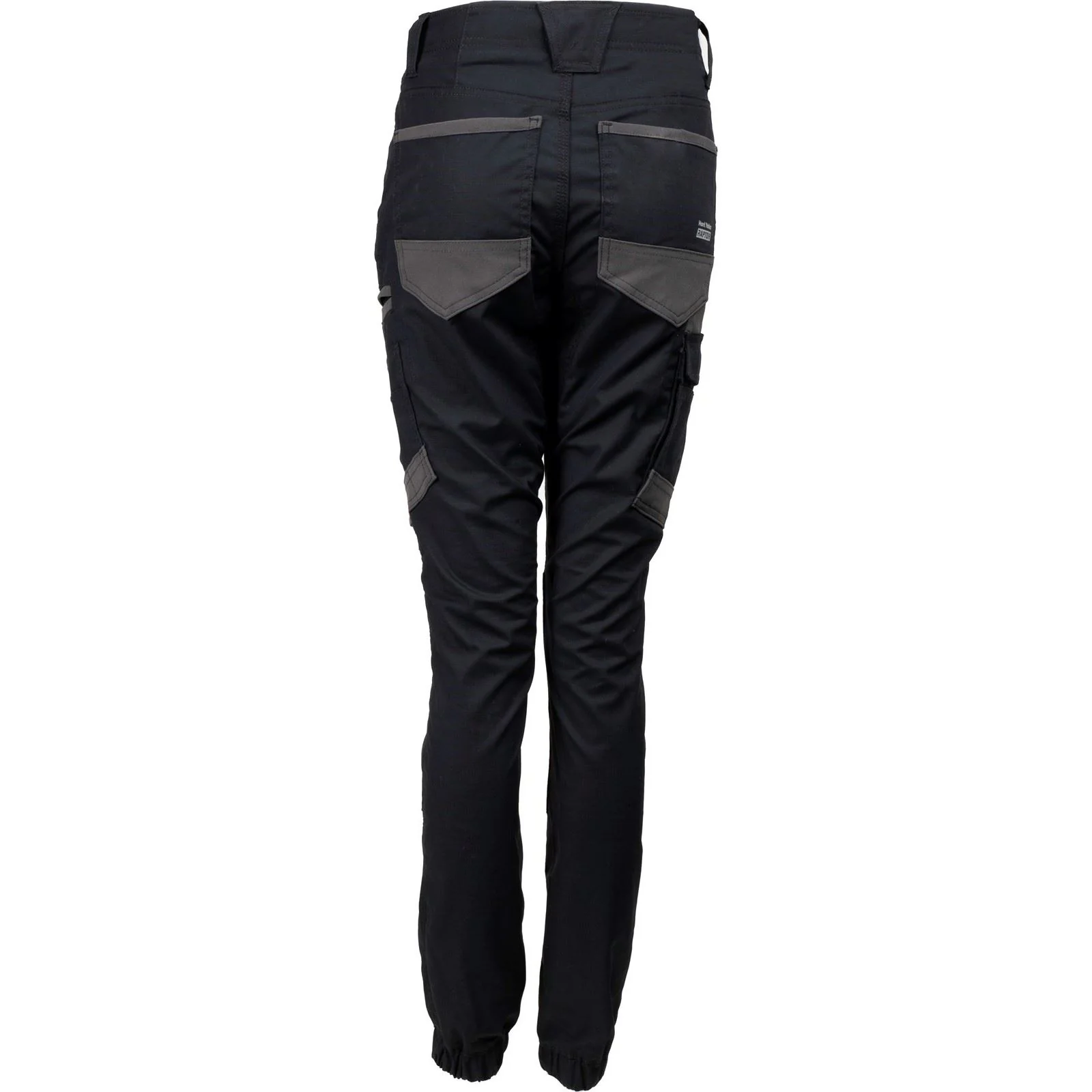 Hard Yakka Raptor Cuffed Cotton Women's Black Outdoor Trousers - Image 4