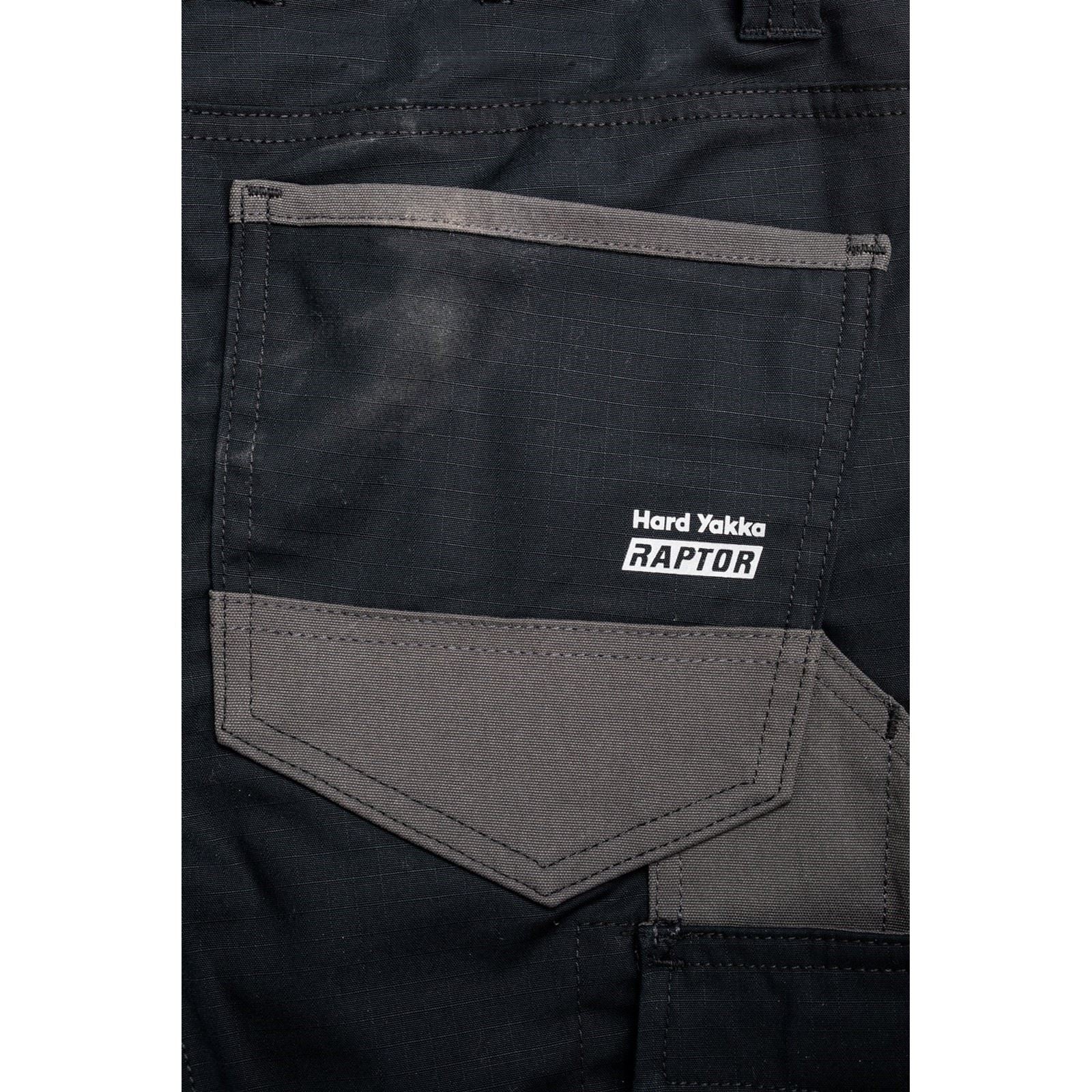 Hard Yakka Raptor Cuffed Cotton Women's Black Outdoor Trousers - Image 8