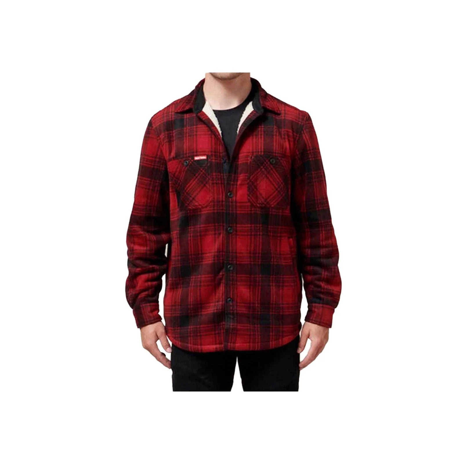 Hard Yakka Sherpa Men's Red Fleece Jacket - Image 10