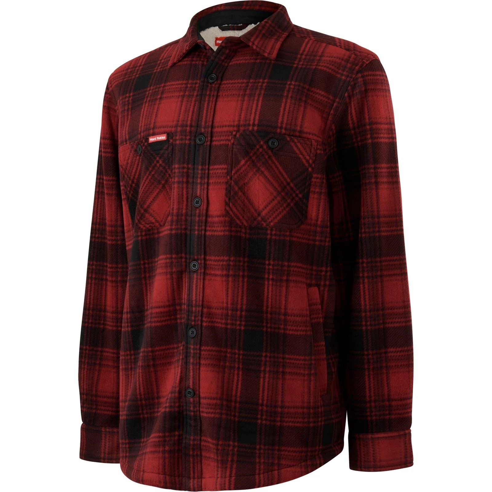 Hard Yakka Sherpa Men's Red Fleece Jacket - Image 4