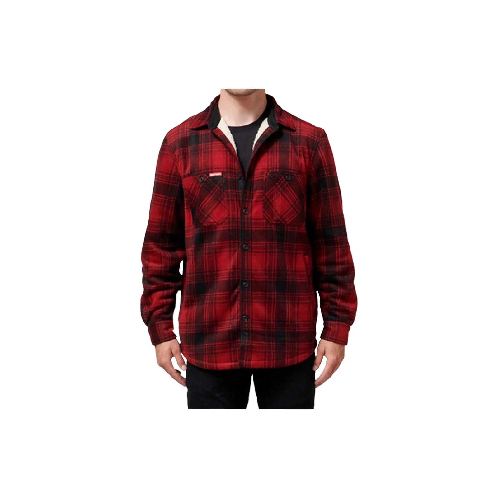 Hard Yakka Sherpa Men's Red Fleece Jacket - Image 6