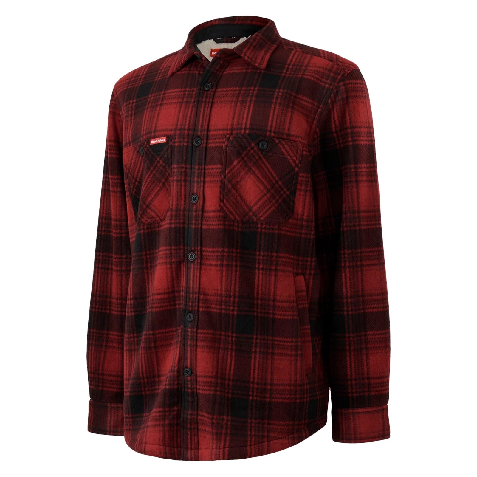 Hard Yakka Sherpa Men's Red Fleece Jacket - Image 9