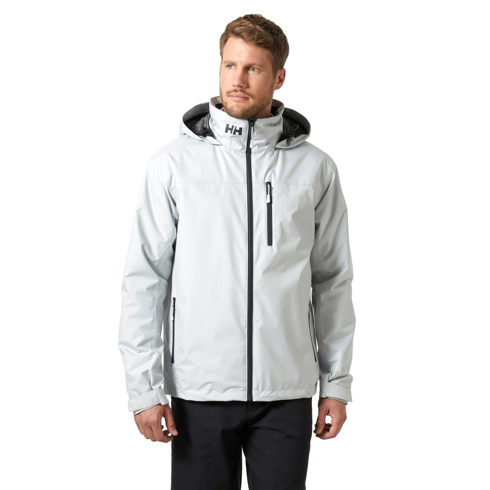 Helly Hansen Sport Crew Hooded Midlayer Sailing 2.1 Men's Grey Sailing Jacket - Image 10