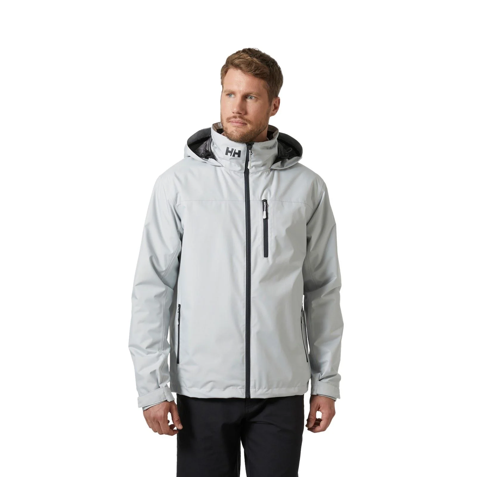 Helly Hansen Sport Crew Hooded Midlayer Sailing 2.1 Men's Grey Sailing Jacket - Image 9