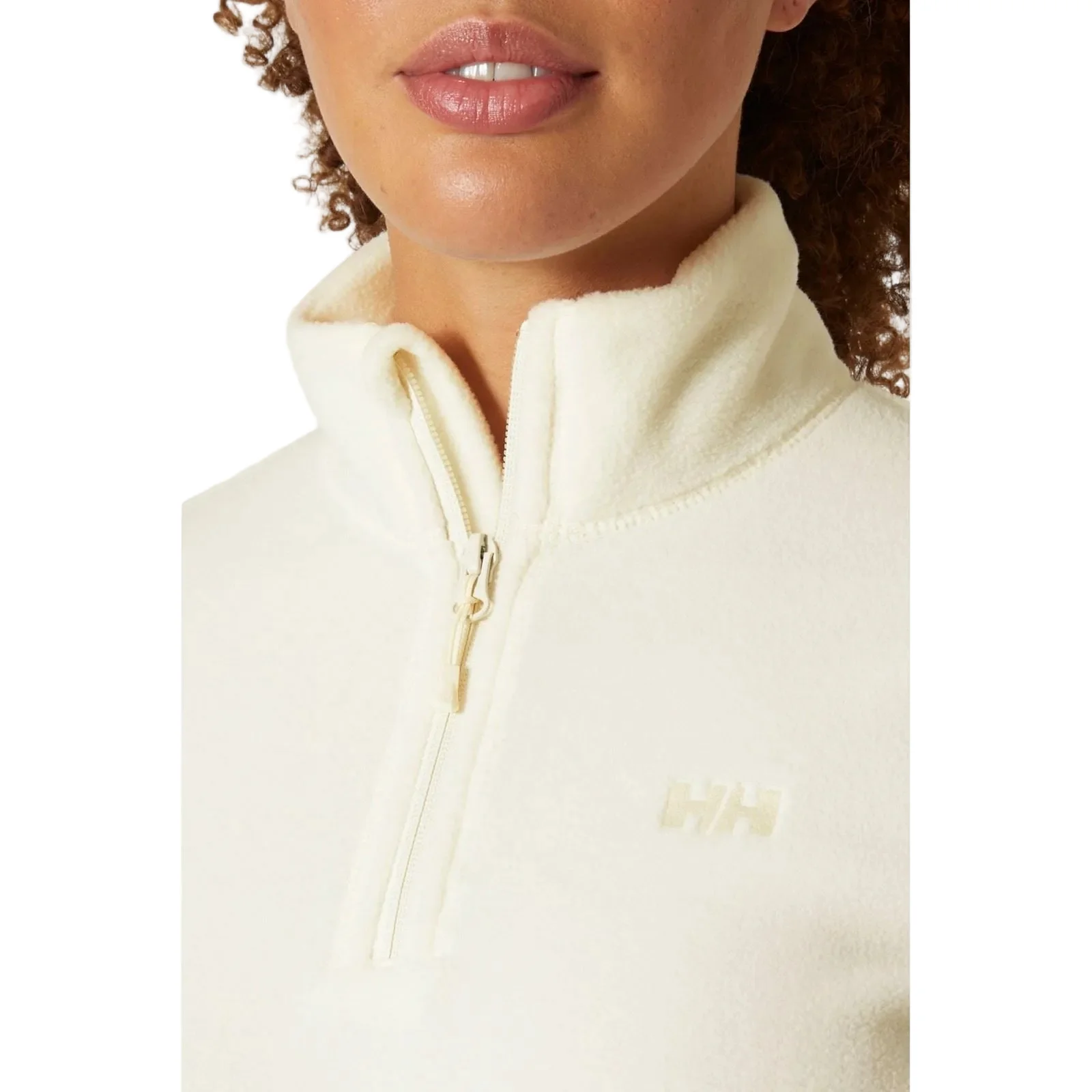 Helly Hansen Sport Daybreaker 1/2 Zip Polyester Women's White Fleece Pullover - Image 5