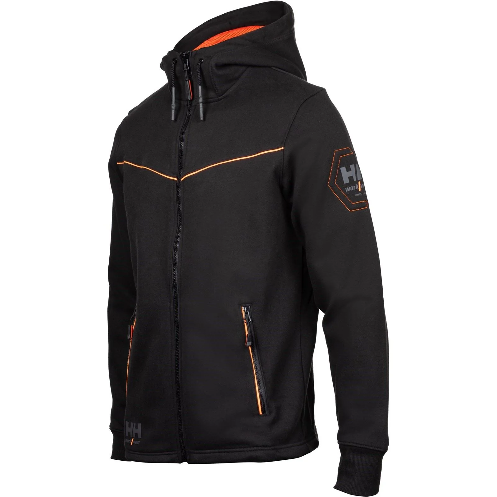 Helly Hansen Workwear Chelsea Evolution Cotton Men's Black Hooded Sweatshirt - Image 7