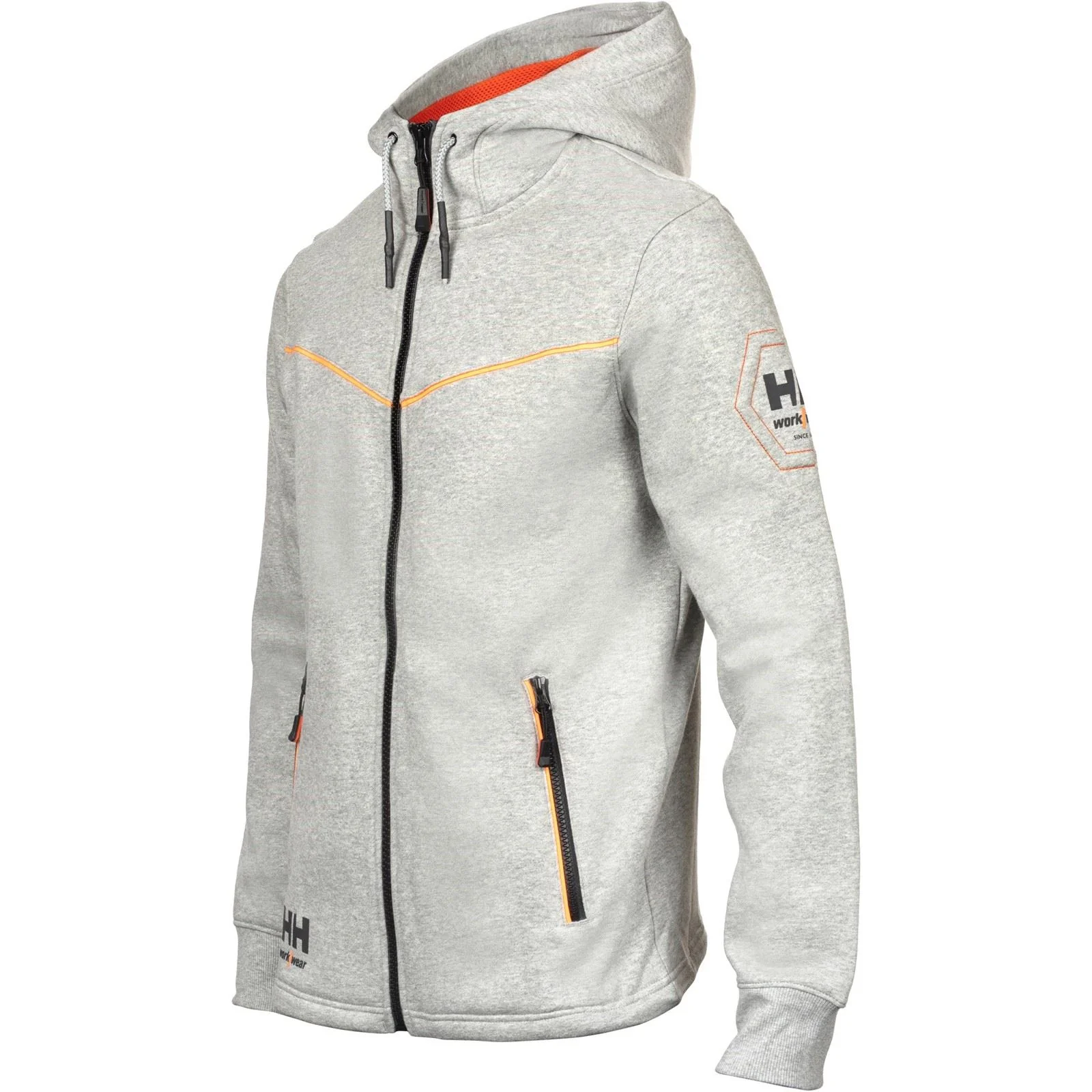 Helly Hansen Workwear Chelsea Evolution Cotton Men's Grey Hooded Sweatshirt - Image 6