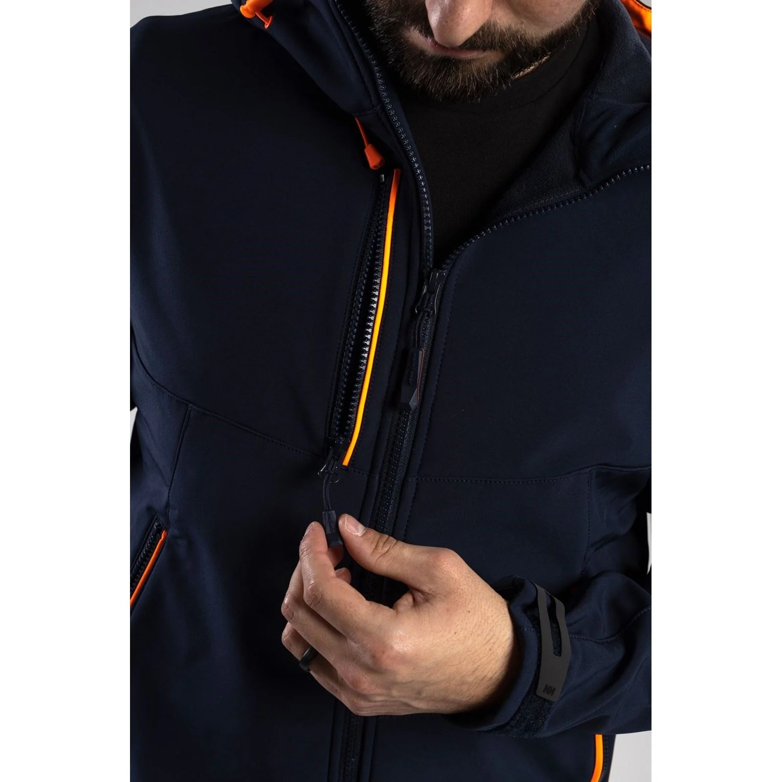 Helly Hansen Workwear Chelsea Evolution Softs Polyester Unisex Adults Blue Hooded Sweatshirt - Image 8