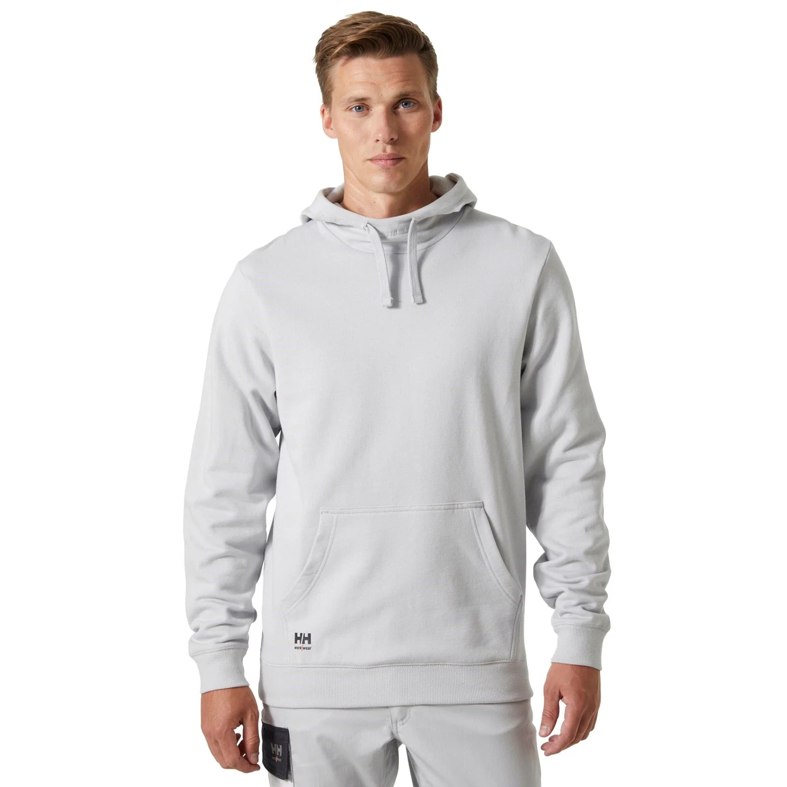Helly Hansen Workwear Classic Cotton Men's Grey Hooded Sweatshirt - Image 7
