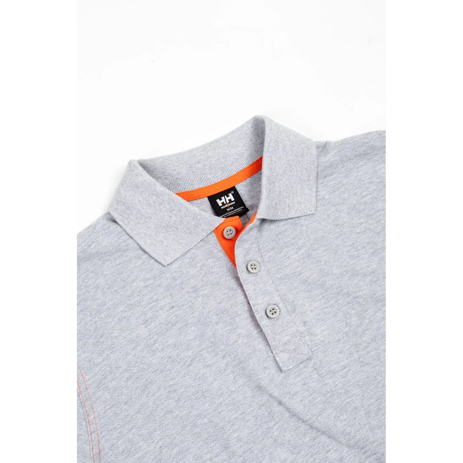Helly Hansen Workwear Oxford Cotton Men's Grey Polo Shirt - Image 5