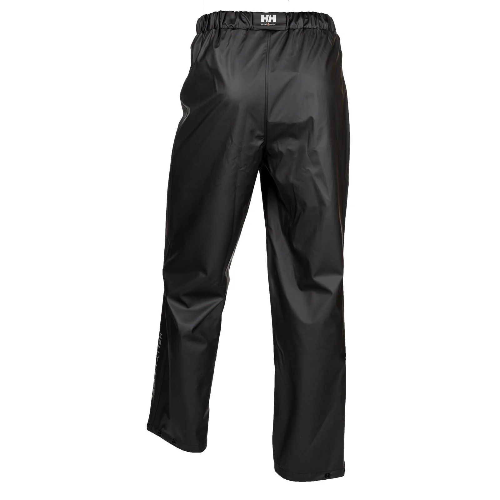 Helly Hansen Workwear Voss Polyester Unisex Adults Black Rain Trousers - Image 2