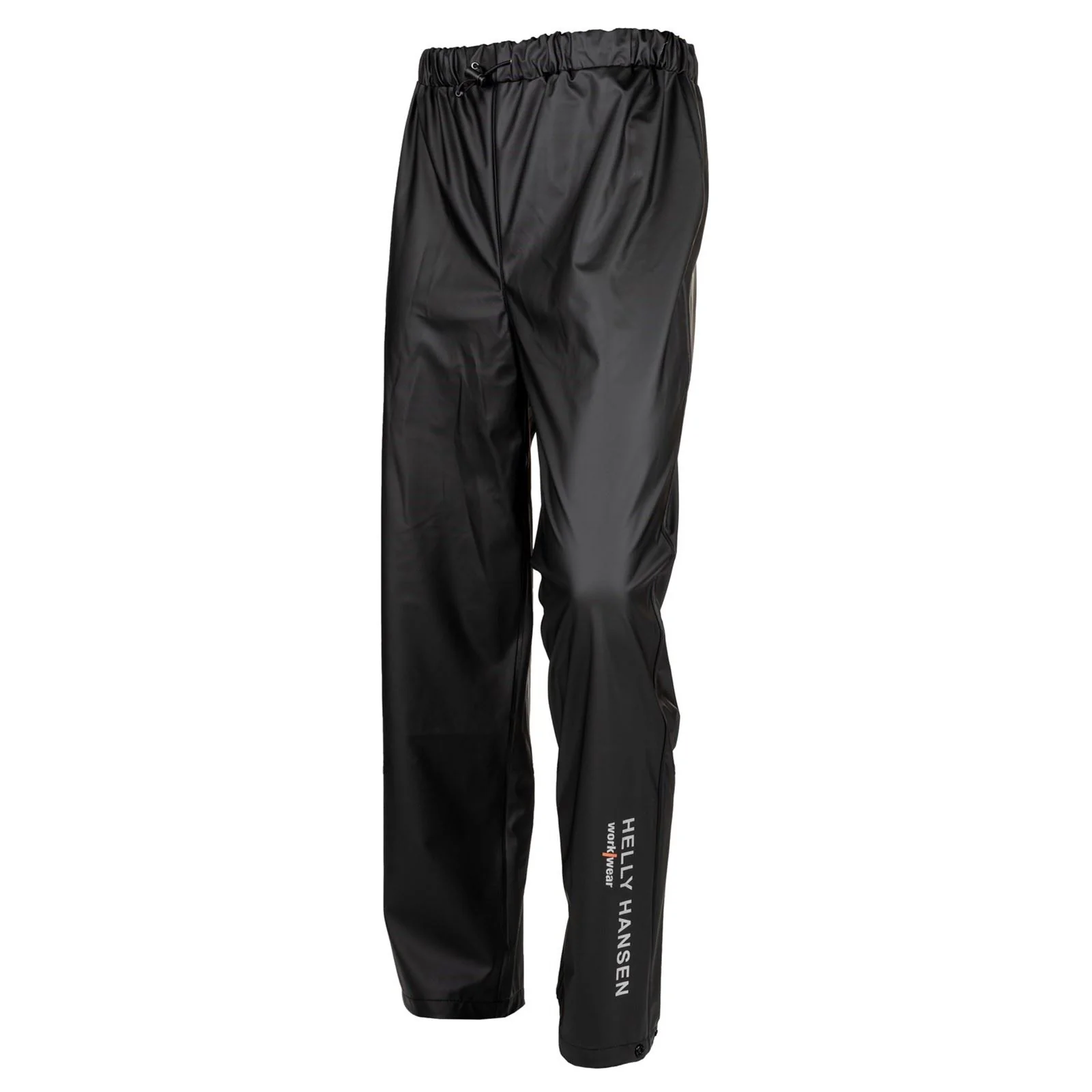 Helly Hansen Workwear Voss Polyester Unisex Adults Black Rain Trousers - Image 3