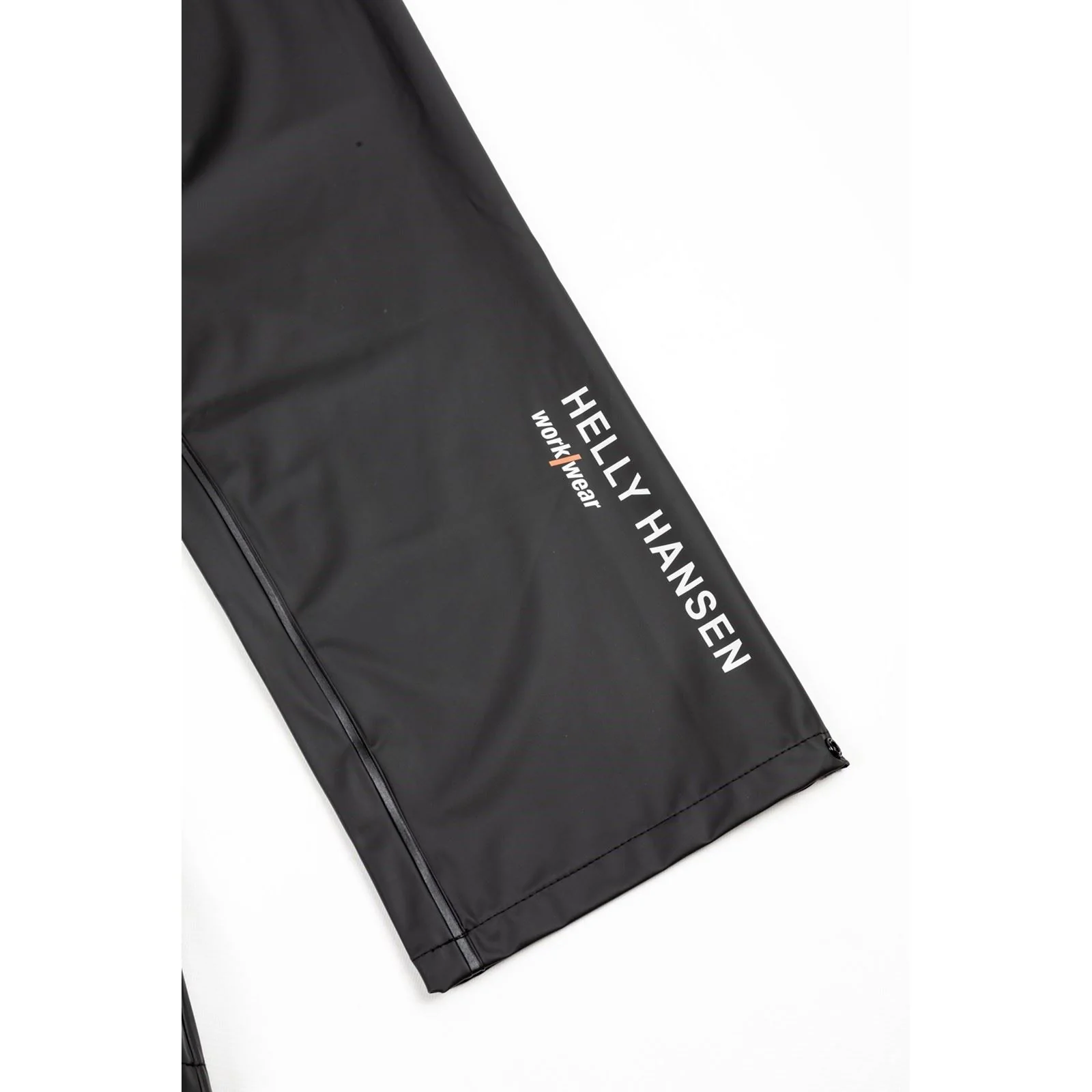 Helly Hansen Workwear Voss Polyester Unisex Adults Black Rain Trousers - Image 5
