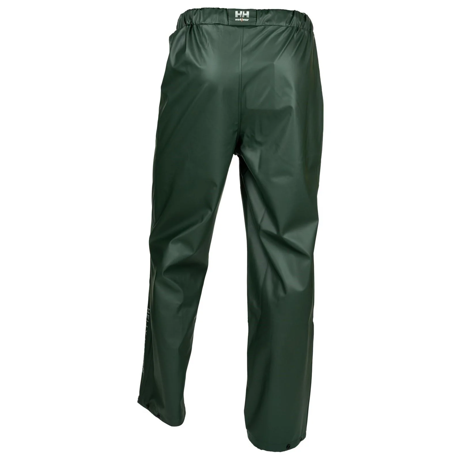 Helly Hansen Workwear Voss Polyester Unisex Adults Green Rain Trousers - Image 2