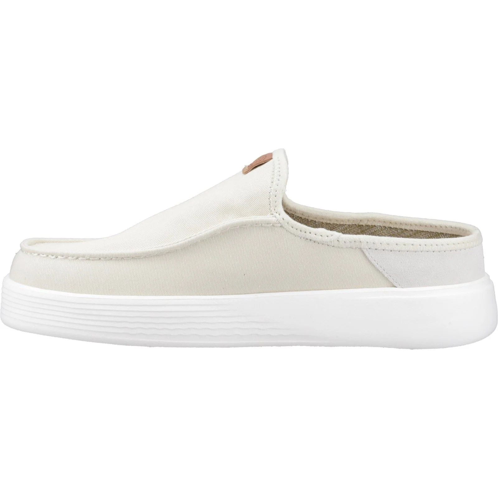 HEYDUDE Men's Austin Workwear Mule in Almost White/White - Image 4