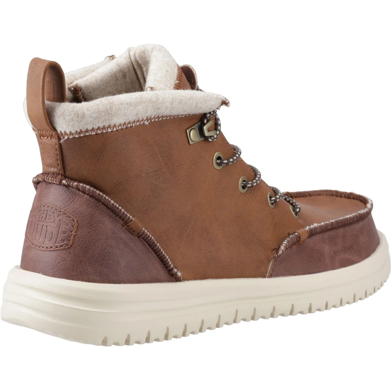 HEYDUDE Bradley Tumbled Classic Polyurethane Men's Cognac/Multi Ankle Boots - Image 2