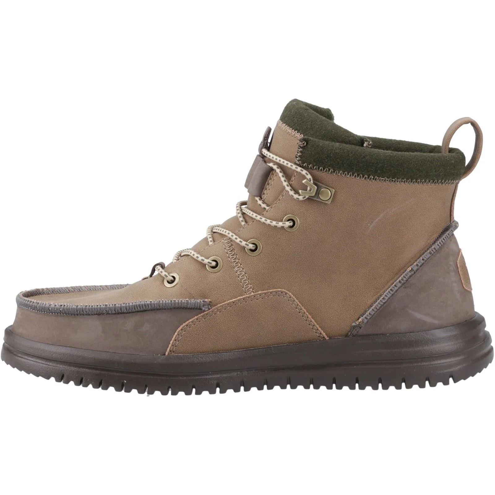 HEYDUDE Bradley Tumbled Classic Polyurethane Men's Nut Ankle Boots - Image 4