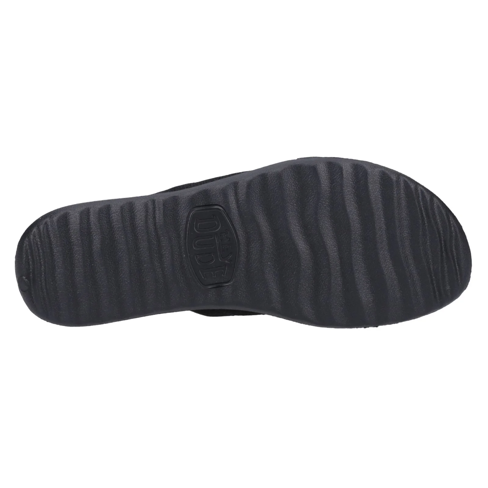 HEYDUDE Women's Christi Slide Distressed Sandal in Black - Image 7