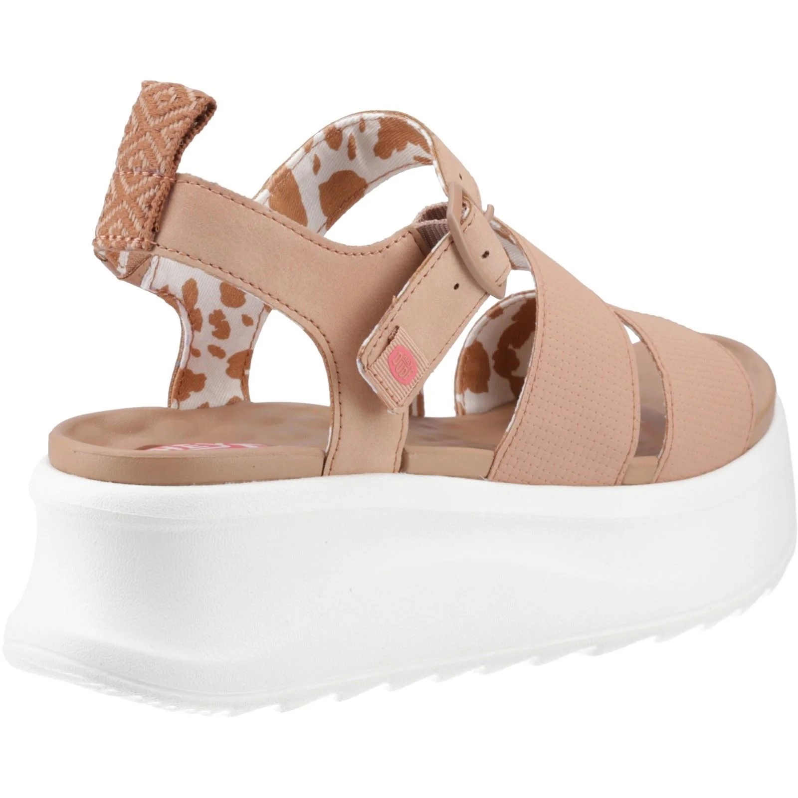 HEYDUDE Delray Buckle Classic Polyester Women's Tan Sandals - Image 2