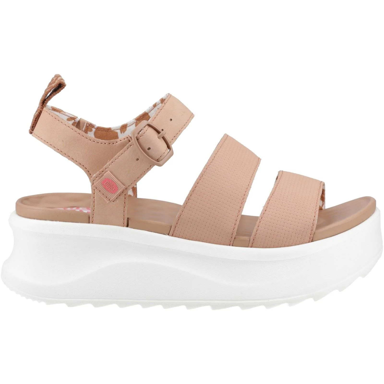 HEYDUDE Delray Buckle Classic Polyester Women's Tan Sandals - Image 5