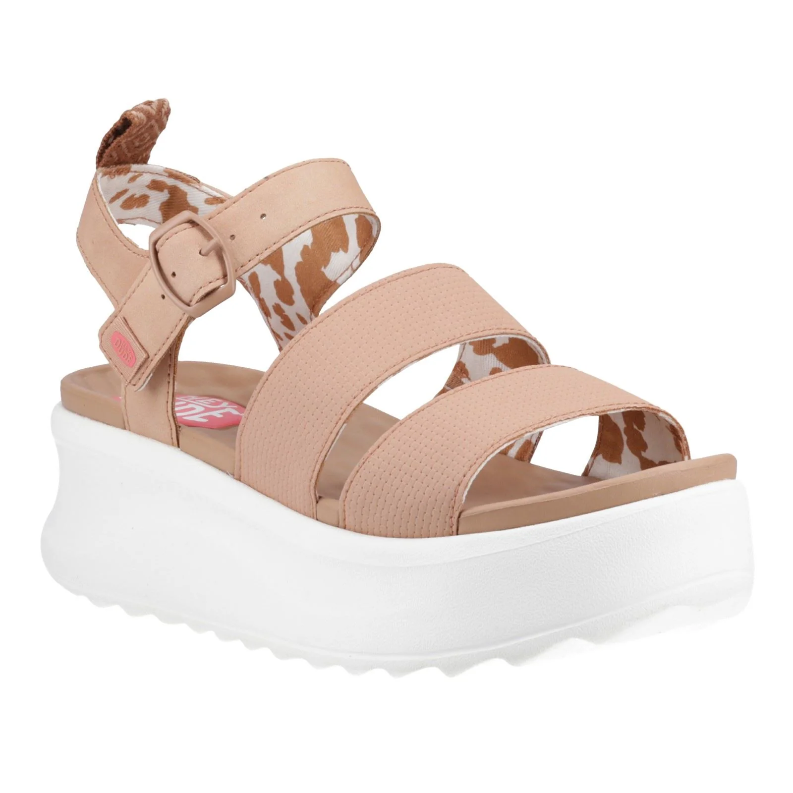 HEYDUDE Delray Buckle Classic Polyester Women's Tan Sandals - Image 6